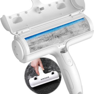 ACE2ACE Pet Hair Removal Tool, Reusable Lint Roller for Pet Hair, Self Clean Cat Hair Remover with Dust Bin, Dog Hair Remover for Couch, Furniture, Carpet, Sofa and Bedding