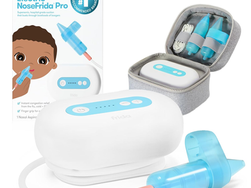 Frida Baby Electric NoseFrida Pro Nasal Aspirator for Baby, Hospital Grade Suction, Nose Sucker for Baby & Toddler, Nasal Aspirator for Congestion Relief, 5 Suction Levels, 2 Tips, Cordless with Case