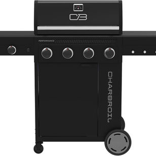 Charbroil Performance Series 4-Burner Gas Grill Cabinet with Side Burner, Black - 463253925