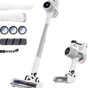 Telescopic Cordless Stick Vacuum Cleaner for Home Carpet & Pet Hair, Auto Detect, 45kPa Powerful Suction, 550W Motor, 60Min Runtime Quick Rechargeable, 6 Stage Filtration System