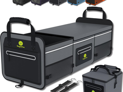 95L Car Trunk Organizer & Storage With 26L Ice Pack, Waterproof Foldable | Trunk Organizers for SUVs & Cars, Car Storage Organizer, Great Gift for Drivers (Gray-M004)