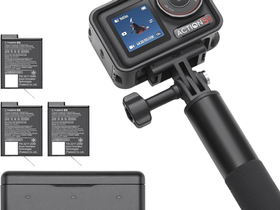 DJI Osmo Action 5 Pro Adventure Combo, Action Camera 4K with 1/1.3" Sensor, 12h Extended Battery Life with 3 Batteries, Stabilization, Dual OLED Touchscreens, Mini Action Camera for Travel, Vlog