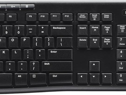 Logitech MK270 Wireless Keyboard and Mouse Combo for Windows, 2.4 GHz, 8 Multimedia Keys, PC, Laptop, Wireless Keyboard Compact Mouse Combo - Black