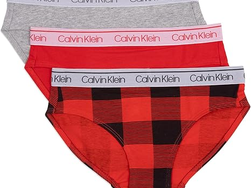 Calvin Klein Boys' Little Modern Cotton Assorted Briefs Underwear 3 Pack