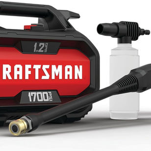 CRAFTSMAN Electric Pressure Washer, Cold Water, Lightweight Corded Power Washer for Cars, Driveways, Patio and Garage, Powerful 1700-PSI, 1.2-GPM, Compact, Easy to Use (CMEPW1700)