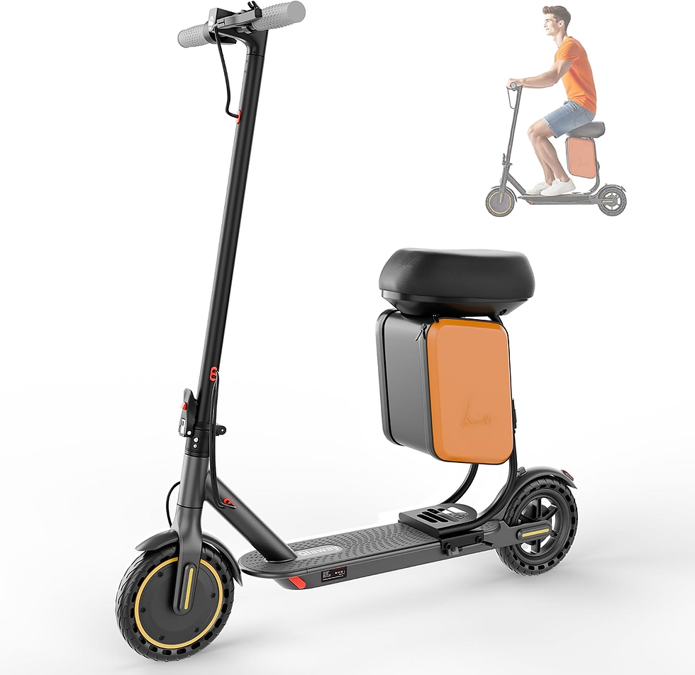 Qlaway Electric Scooter for Adults, 350W/500W Motor, 16-22 Miles Range, 8.5"/10" Solid Tires, Dual Braking & Suspension, Folding Portable Commuting E-Scooter with App 