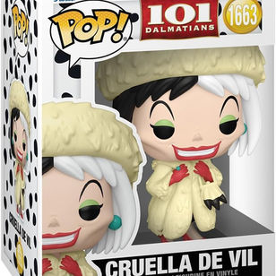 Funko Pop! Disney: 101 Dalmatians - Cruella De Vil - 1/6 Odds for Rare Chase Variant - Collectable Vinyl Figure - Gift Idea - Official Merchandise - Toys for Kids & Adults - Disney Fans