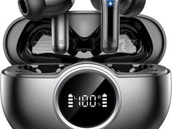 Wireless Earbuds, 3D-Stereo Bluetooth 5.4 Headphones Deep Bass Ear Bud, 4 ENC Noise Cancelling Mic, 40+Hrs USB-C in-Ear Earphone, IP-X7 Waterproof Headset for Sport Workout Gym Laptop Pad Android iOS