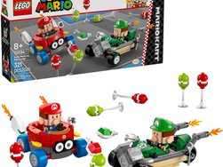 LEGO Super Mario: Mario Kart Baby Mario vs. Baby Luigi - Collectible Toy Building Set for Kids, Boys and Girls, Ages 8+ - Nintendo Mario Kart Toy for Fans - Gift Idea for Birthdays - 72034