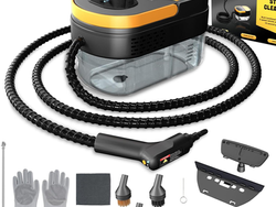 Steam Cleaner, 3-Level Adjustable Handle, 15s Heat-Up, 1.69 Quarts Tank, Portable Steamer for Cleaning with 15 pcs Accessories, Steam Cleaner for Home for Dirt, Grease, Grout, Tile,Floor, Car