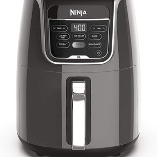 Ninja XL Air Fryer | 5.5 QT Capacity fits 3lbs of Wings | 5-in-1 Air Fry, Roast, Bake, Reheat & Dehydrate | 400°F Max Temp | 1750 Watts | With Dishwasher Safe Parts & Recipe Guide | Grey | AF150AMZ