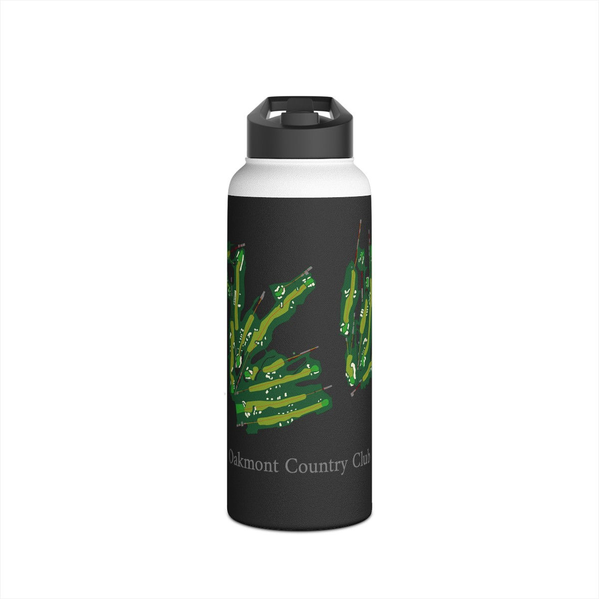 BLK Oakmont Country Club Stainless Steel Water Bottle, Standard Lid
