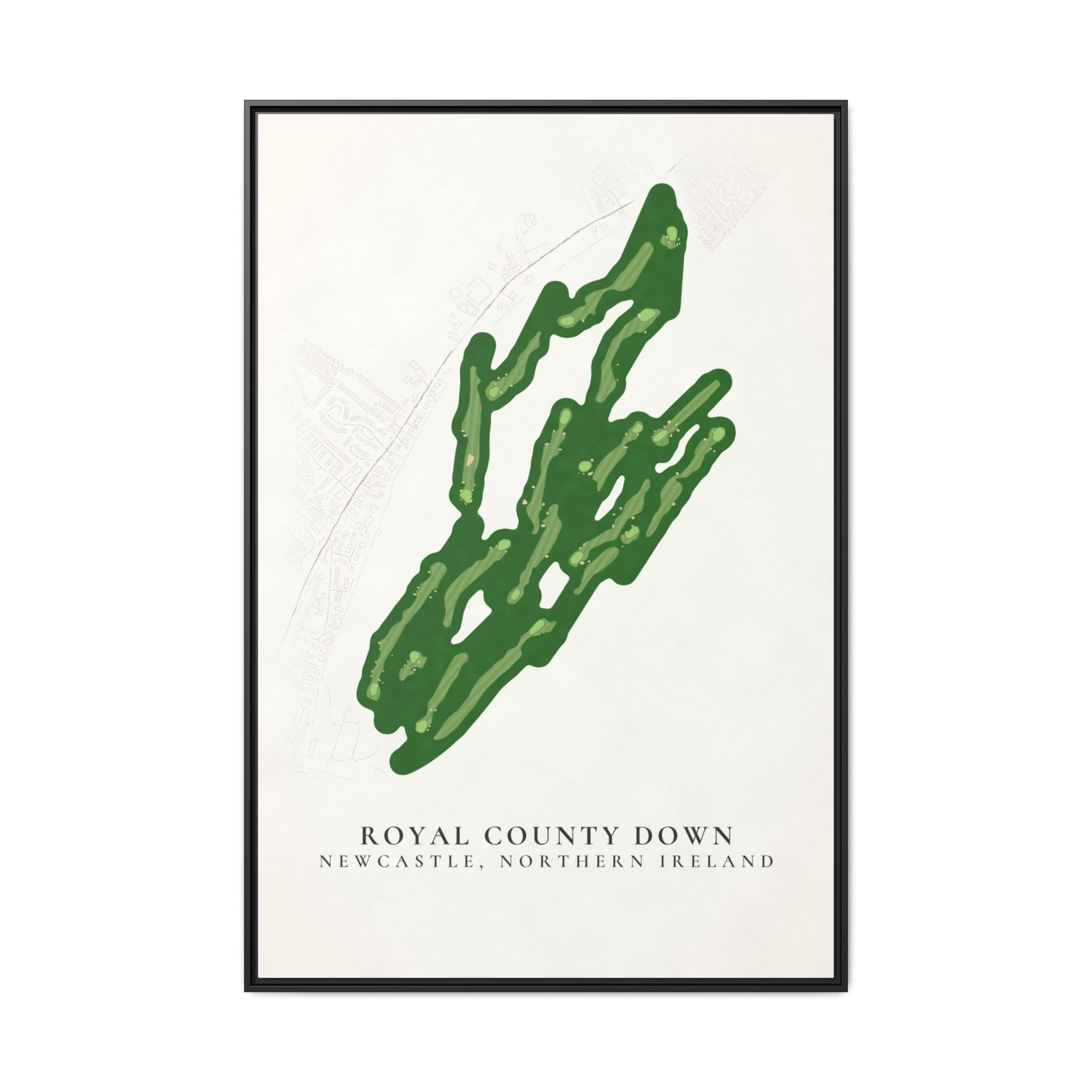 Royal County Down Golf Course Map Poster