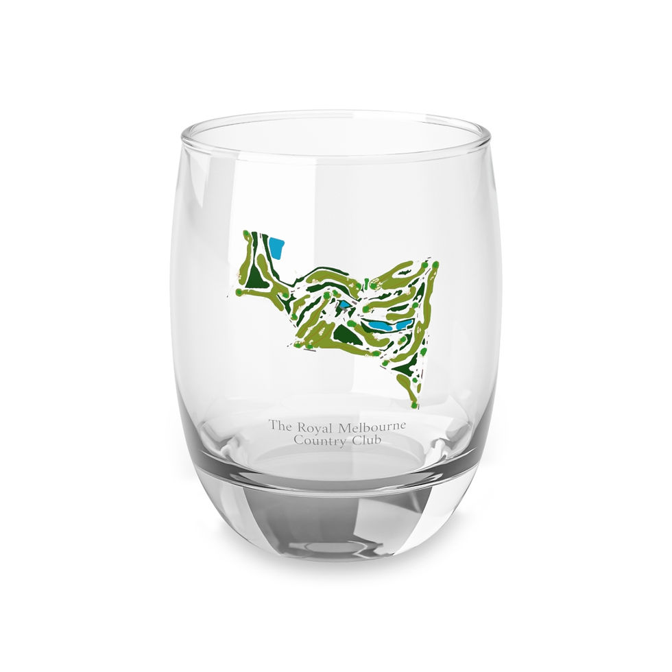 Royal Melbourne Golf Club Whiskey Glass