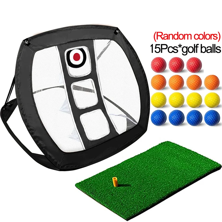 The Chipping Net with 15 practice balls and chipping mat