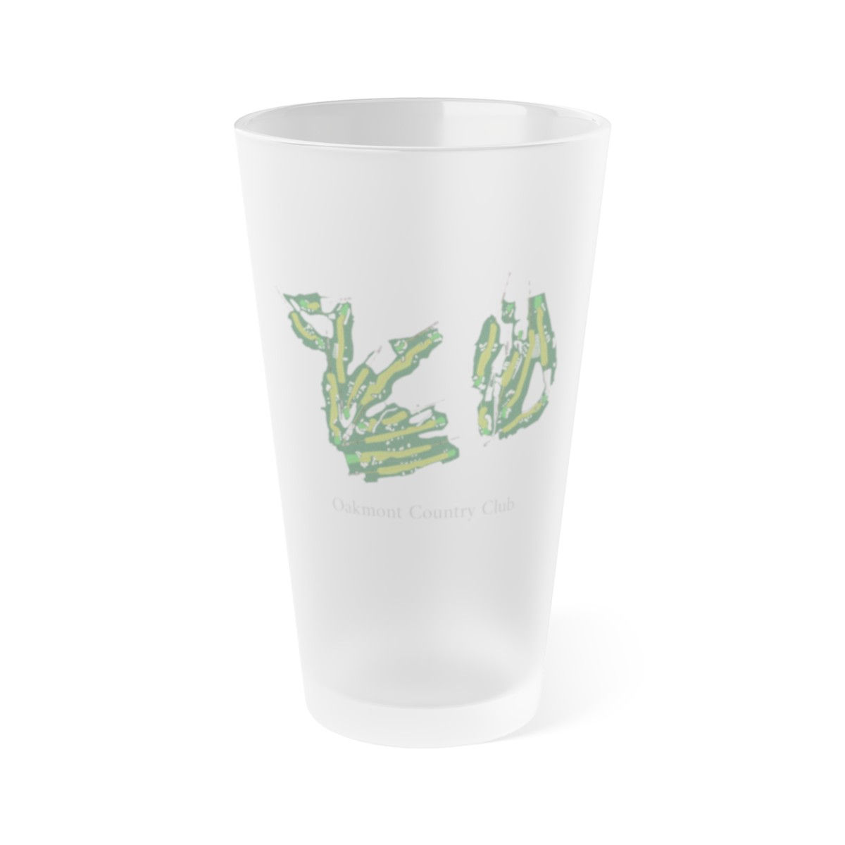 Oakmont Country Club Frosted Pint Glass, 16oz