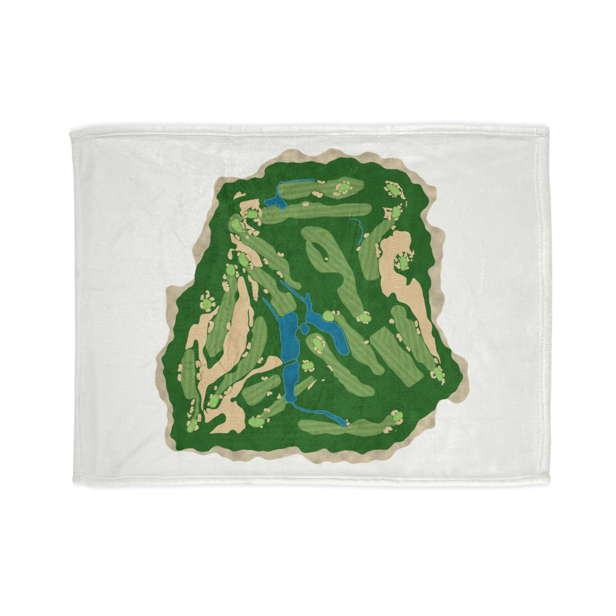 Seminole Golf Club Map Blanket, Soft Polyester Throw