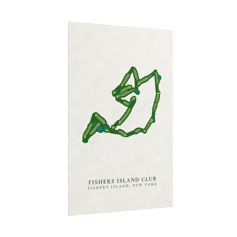 Thumbnail: Fishers Island Club Golf Course Map Poster