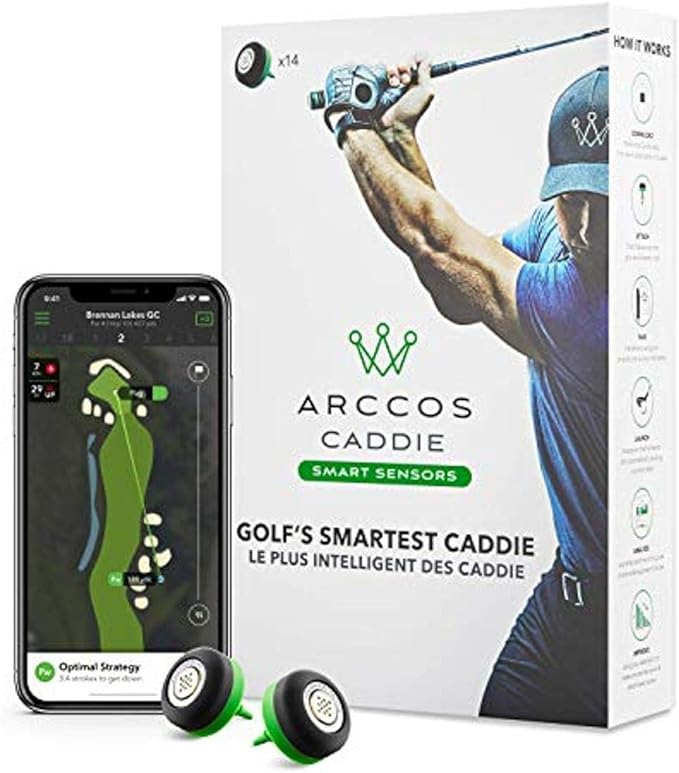 product image for Arccos Caddie Smart Sensors including the original Arccos Caddie Smart Sensors box