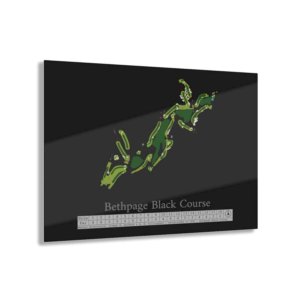 Bethpage Black Course Acrylic Wall Panel (Par Edition)