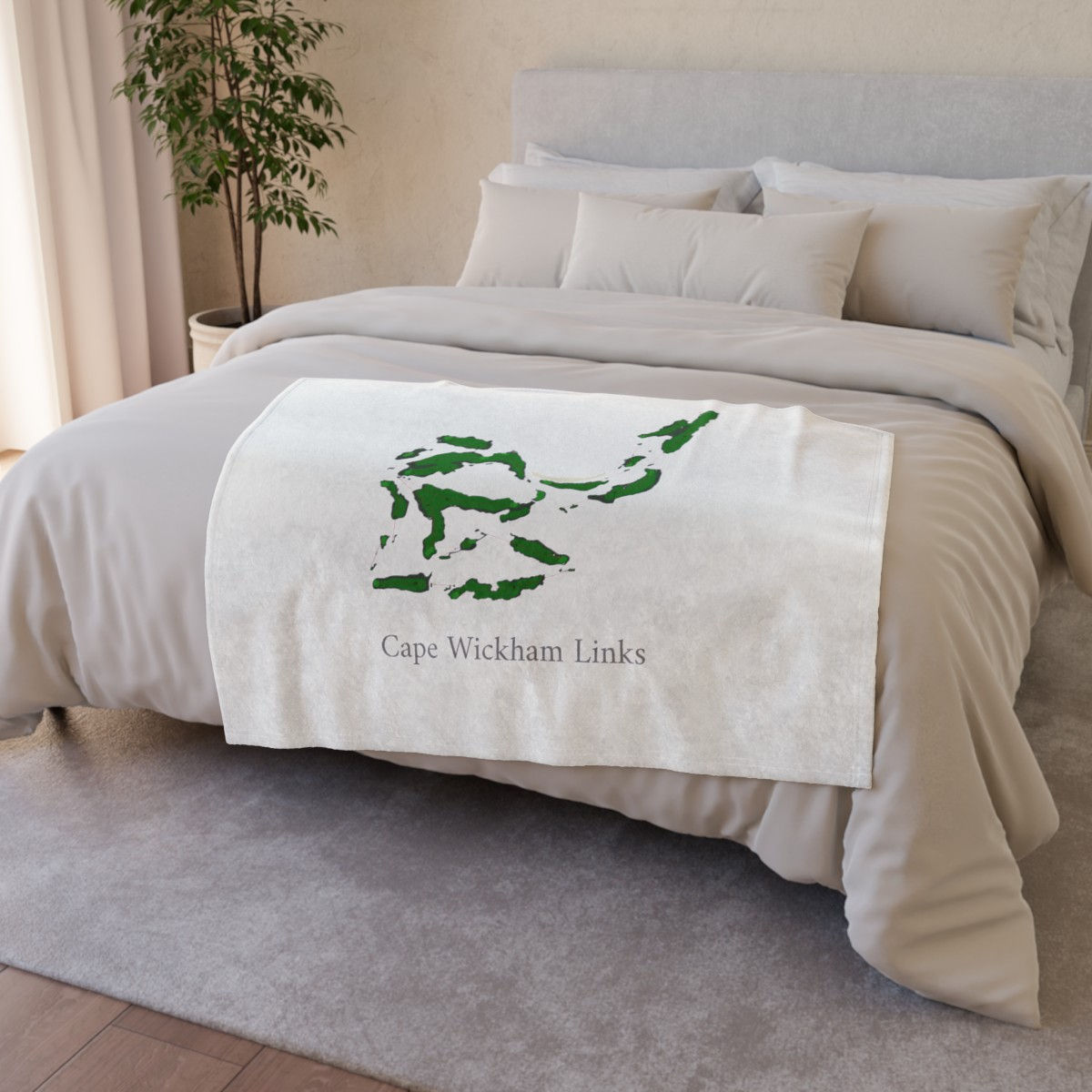 Cape Wickham Links Soft Polyester Blanket