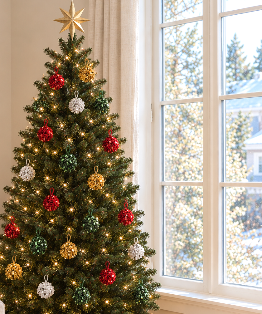 KISLAP Pompom Christmas Ornament (6s/12s)
