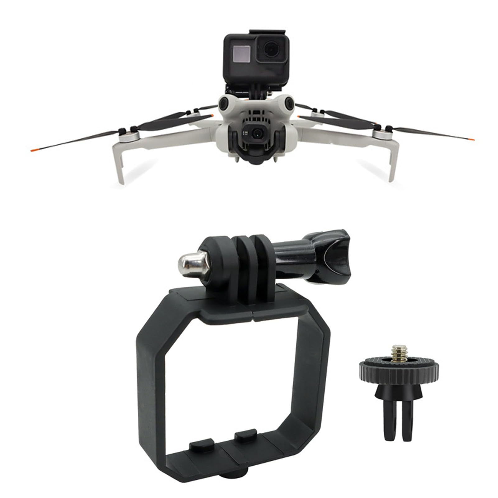 Mini 4 Pro Drone Camera Mount Top Carry Extension Bracket with 1/4 Screw Tripod