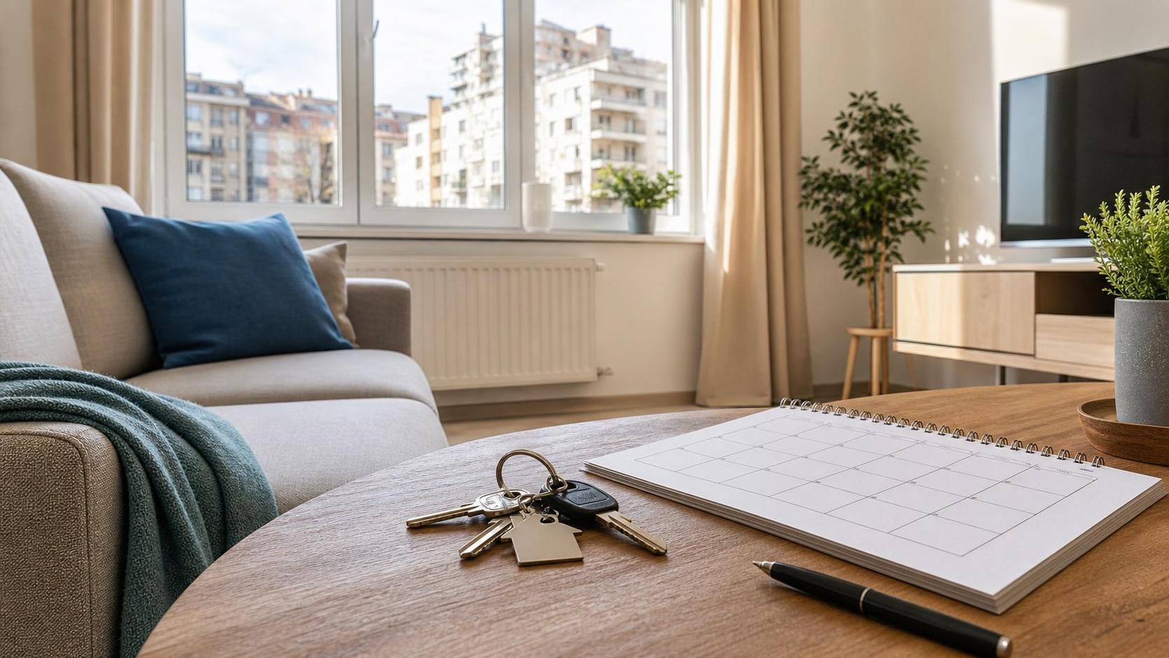 Long-term or short-term rental Sofia: apartment keys and calendar for owner planning