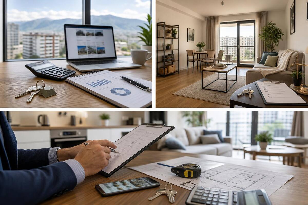 Prepared rental apartment for a tenant viewing