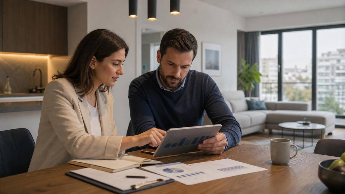 Reviewing income and expenses from a property