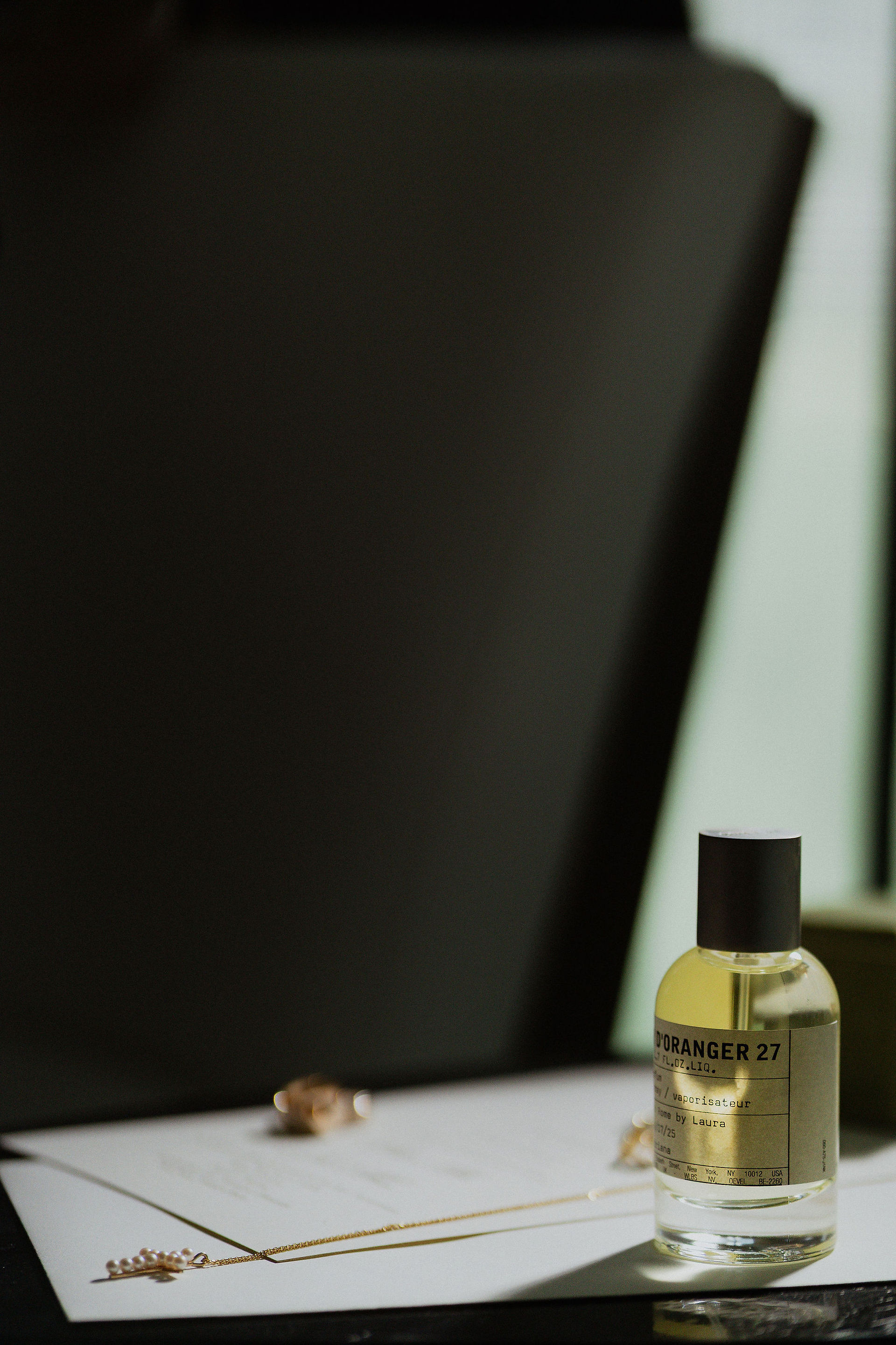Details shots of bridal perfume in San Juan Puerto Rico at Hotel La Concha
