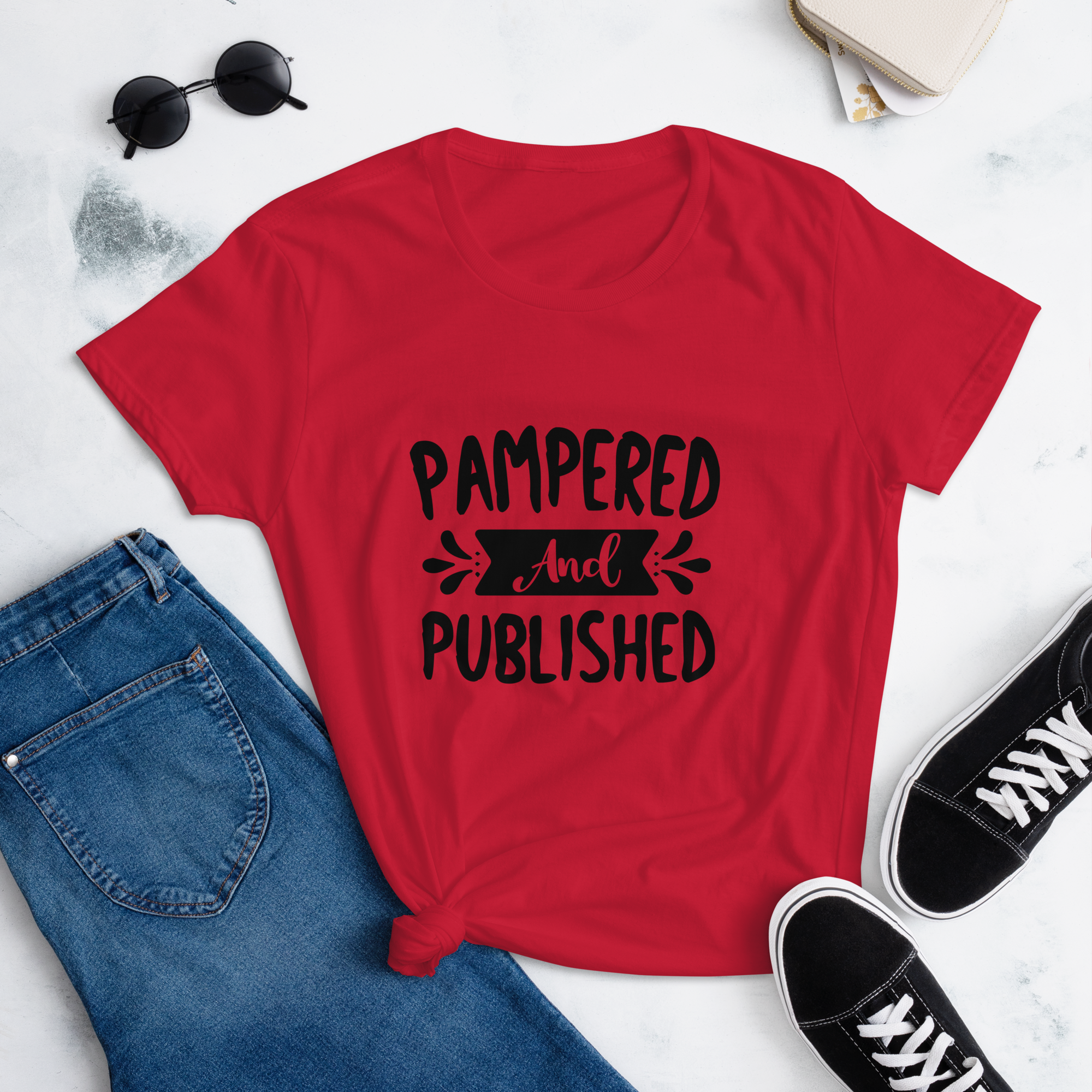 Pampered and Published Women's short sleeve t-shirt