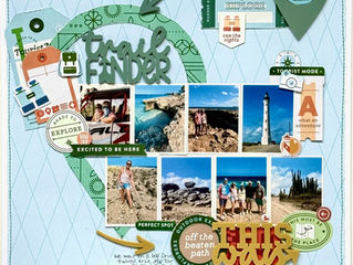 Trail Finder Scrapbook Layout - Wendy Meffan
