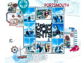 Treasured Moments Scrapbook Layout - Wendy Meffan