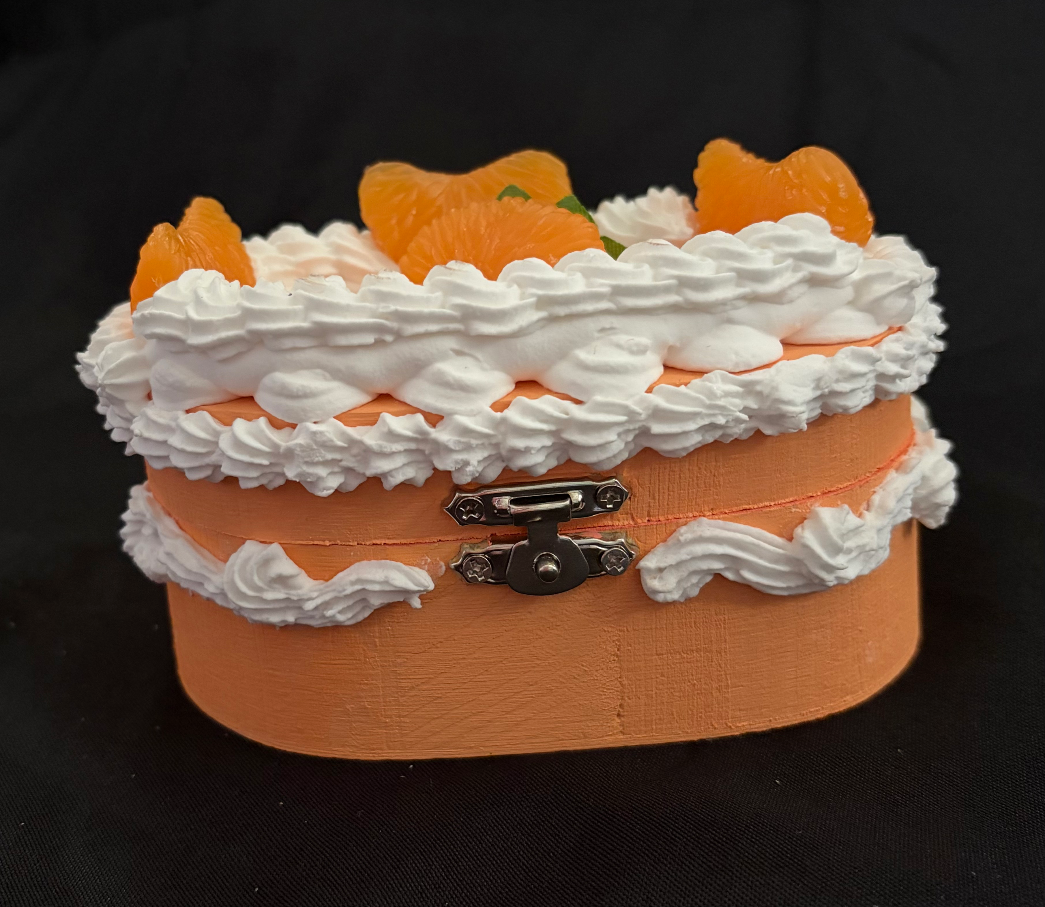 Medium Trinket Box (Orange Creamsicle)