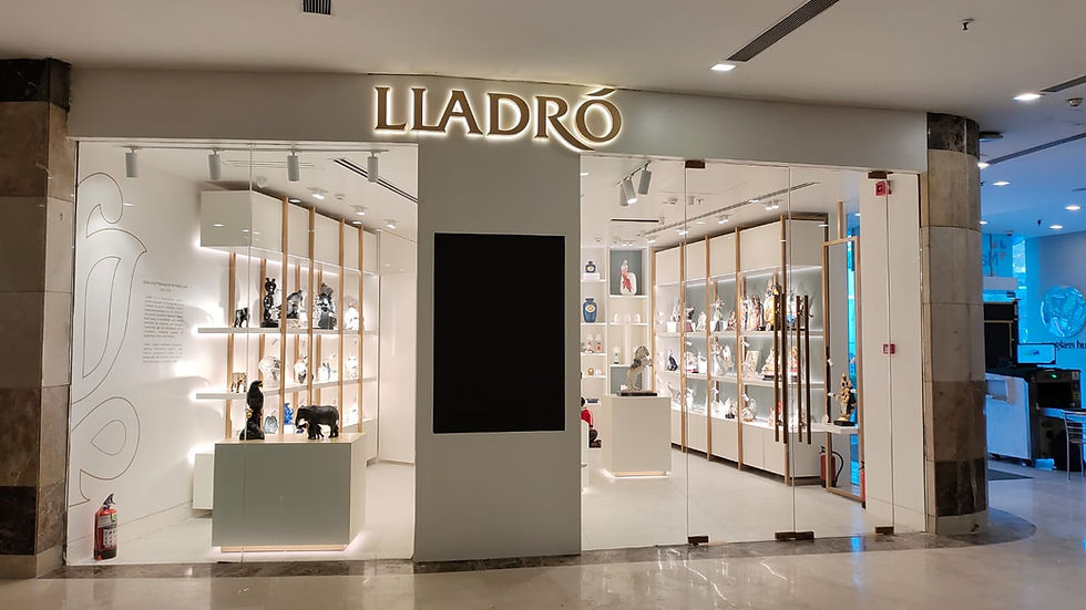 Lladro Store front design by Shree Shyam Sharanam interior