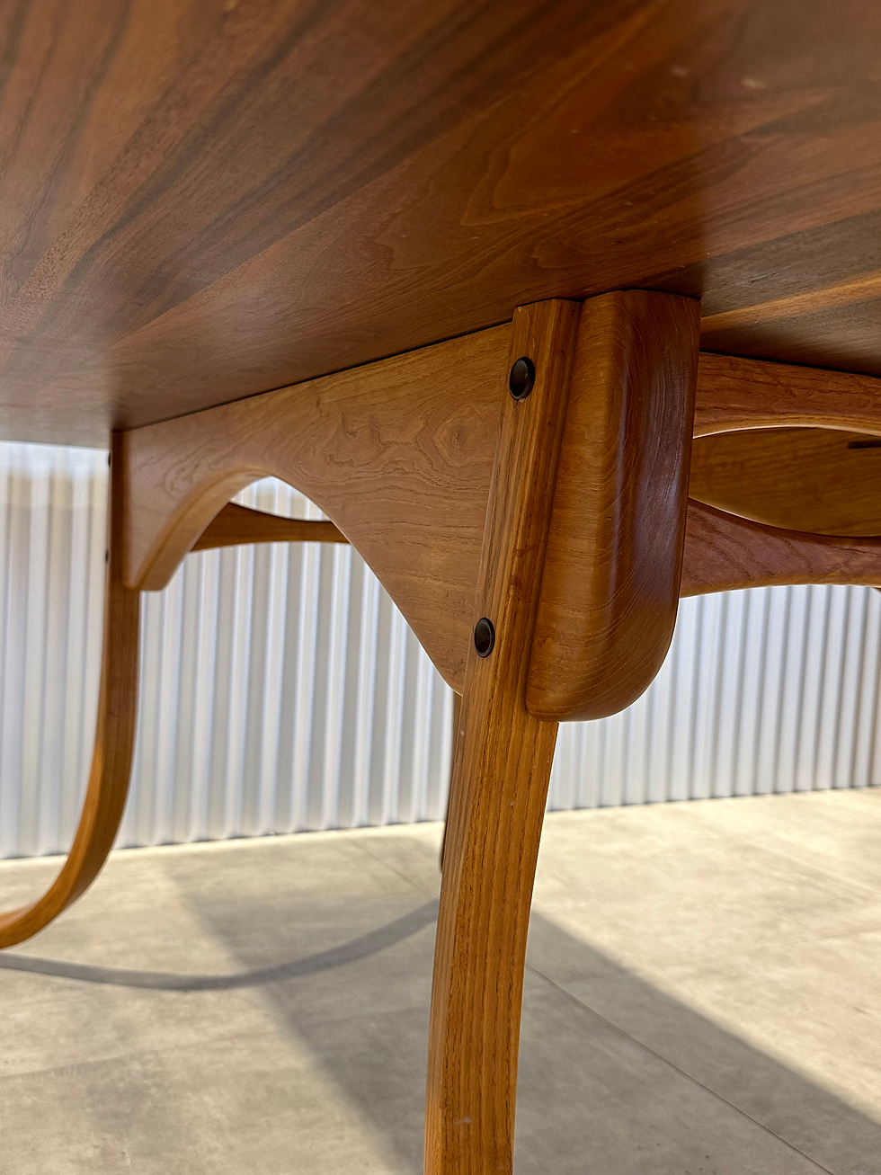 Thumbnail: Custom Craft Table with Bent Oak Base