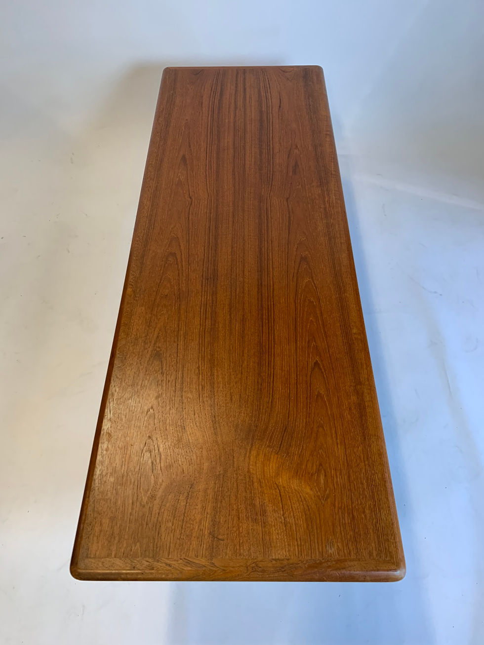 Thumbnail: Danish Modern Cocktail Table with Caned Shelf