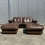 Thumbnail: De Sede Sofa and Two Ottomans (Set)