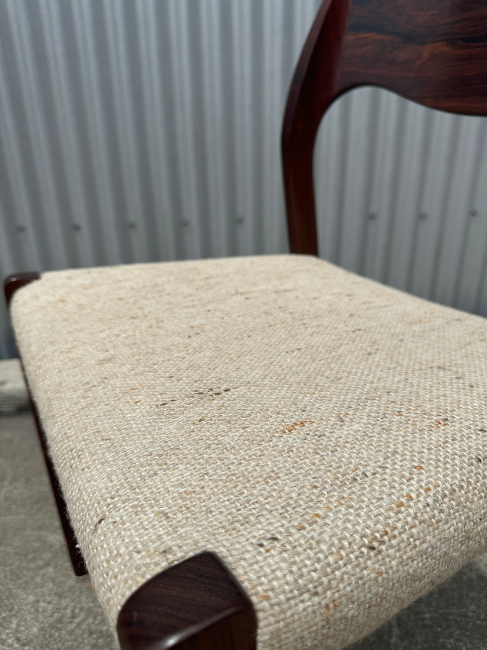 Thumbnail: 8 Niels O. Møller Dining Chairs Model 71 By J.l. Møllers Møbelfabrik In Denmark