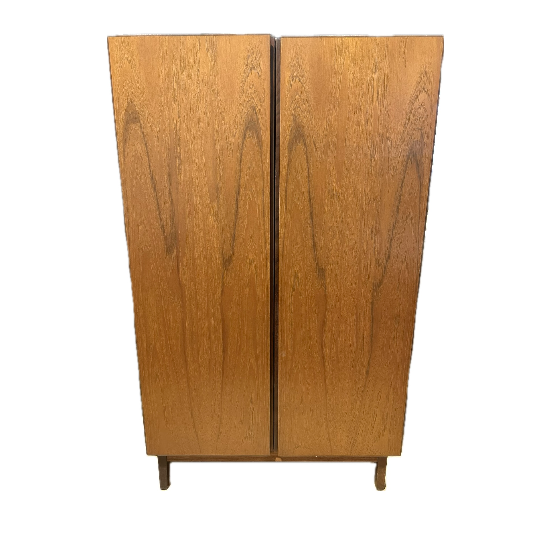 Mid Century Teak Double Door Chest of Drawers