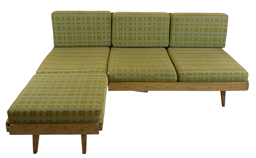 Thumbnail: Vintage Tatra Nabytok Sofa Queen Sleeper Daybed