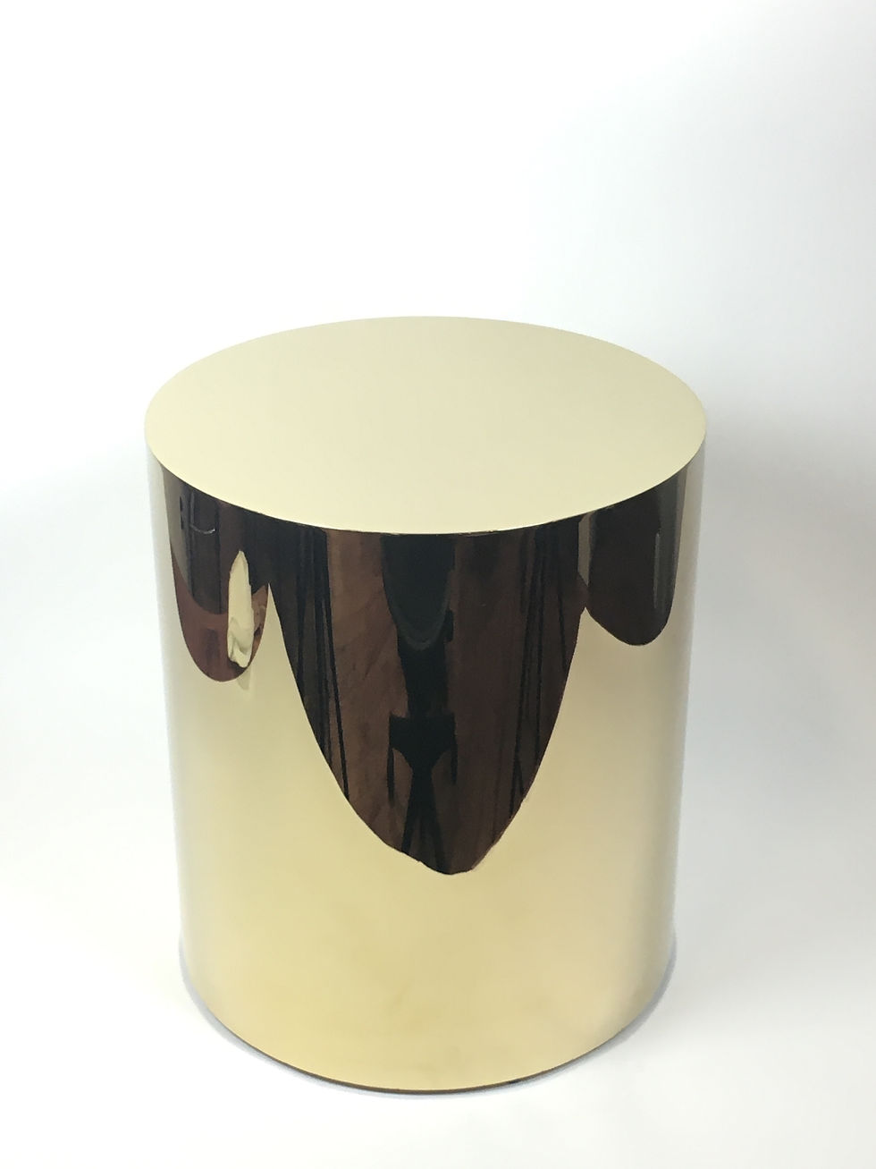 Interlude End Table Polished Brass