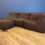 Thumbnail: Dellarobbia Rosen Sectional Brown Wool Divina Felt