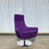 Thumbnail: Swedese "Happy" Chair in Purple Divina Wool Felt