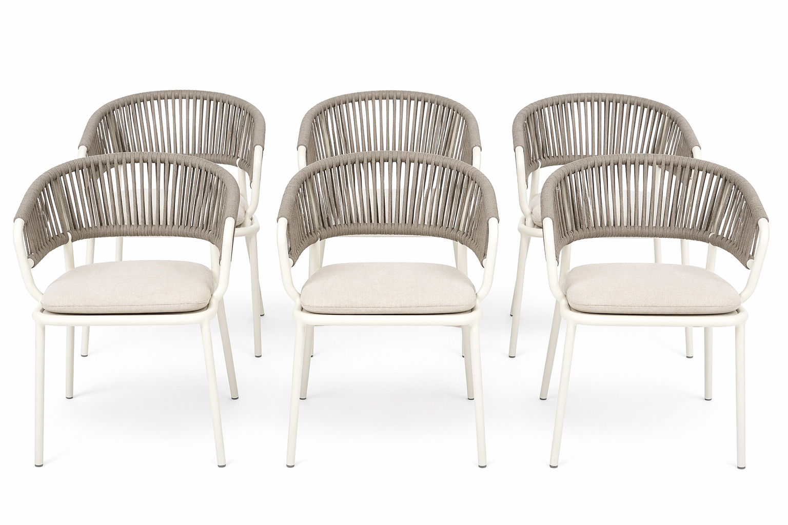 Set of 6 Blu Dot Mate Outdoor Chairs 