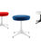 Thumbnail: 2 Neutral/Yellow George Nelson Stools, Herman Miller
