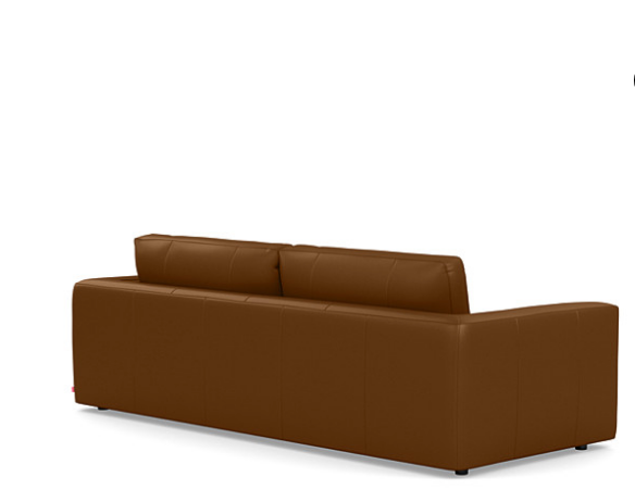 Thumbnail: EQ3 Leather Cello Sofa and Ottoman
