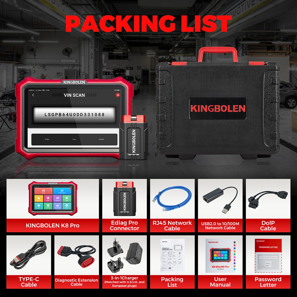 Thumbnail: KINGBOLEN K8 PRO OE-LEVEL Car Diagnostic Tool with Lifetime Free Updates