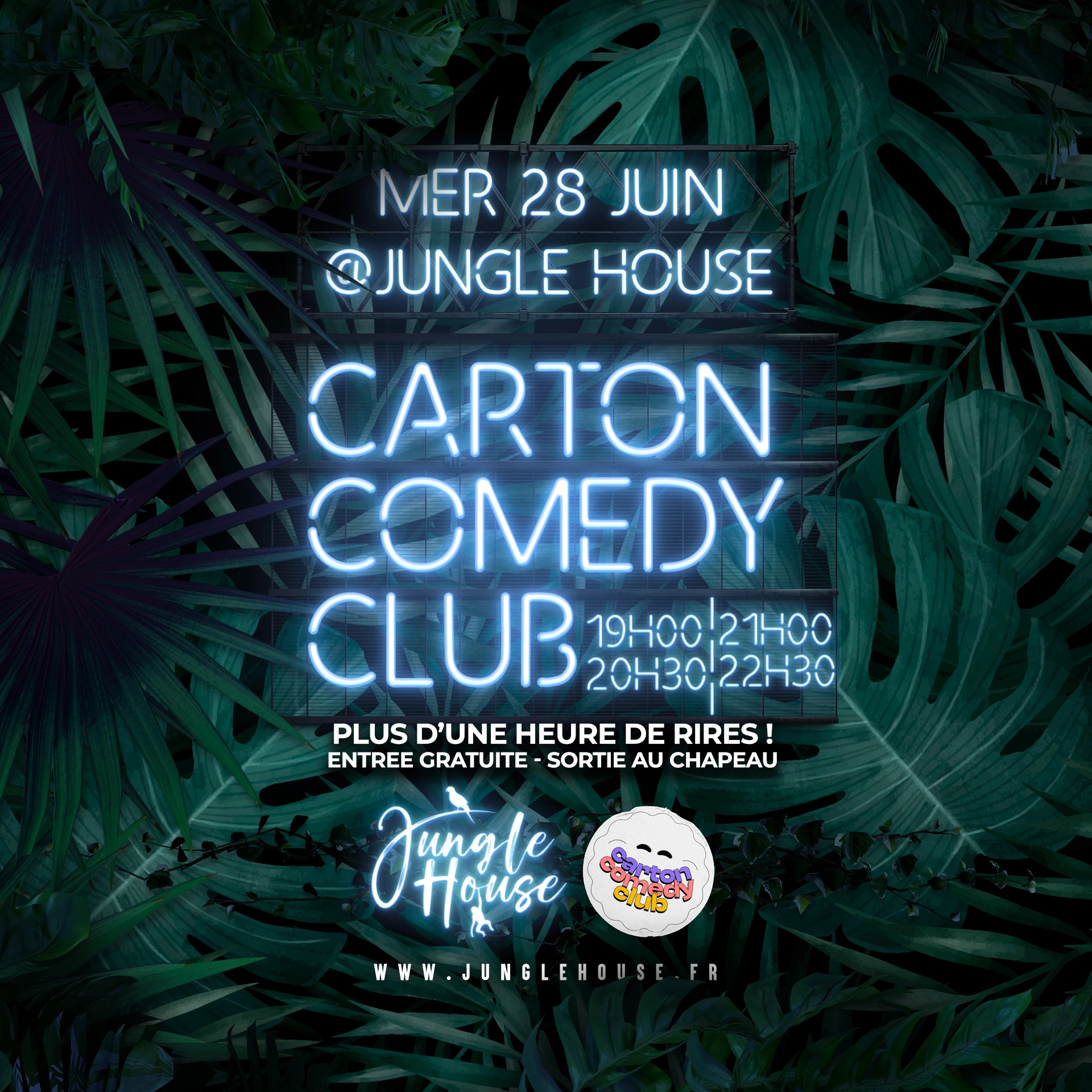 CARTON COMEDY CLUB AU RESTAURANT LE JUNGLE HOUSE (La Roche-sur-Yon - 85)